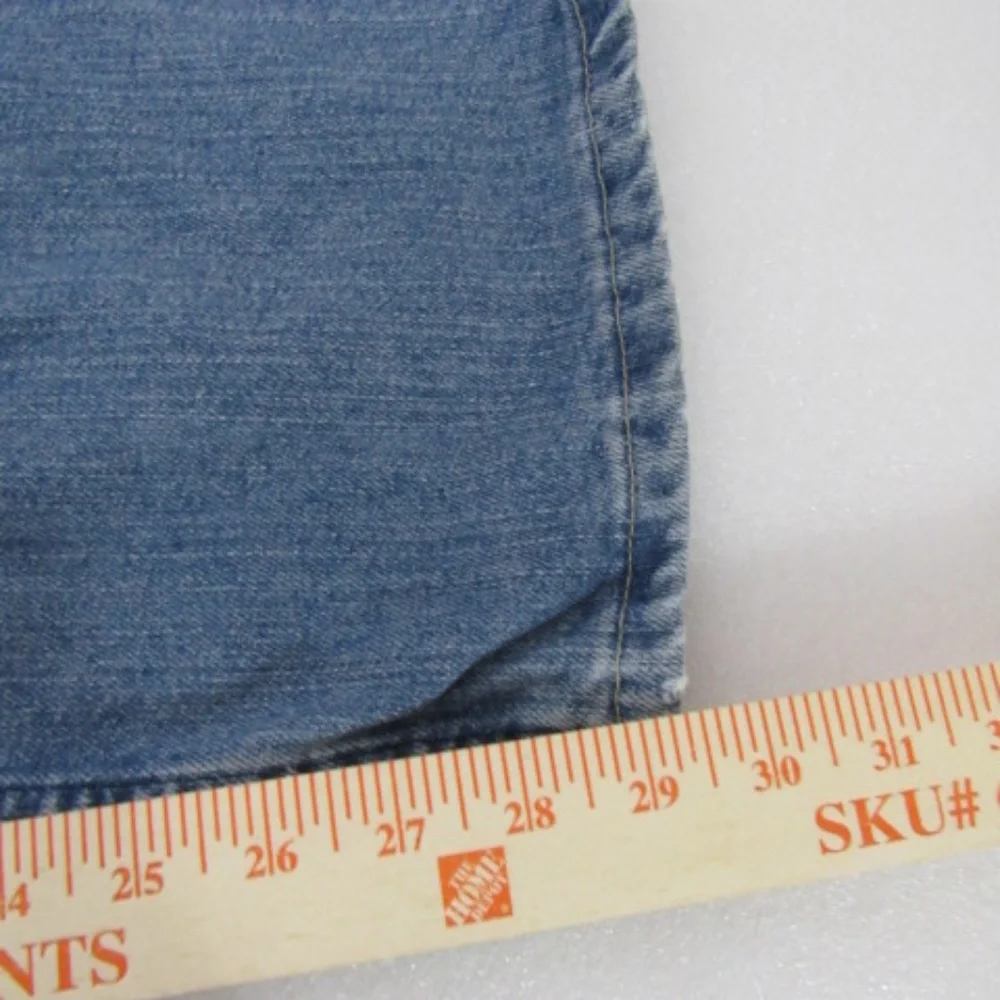 Wrangler Cool Vantage‎ FR Straight Distressed Wash Blue Jeans